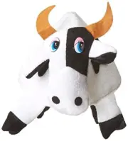 Beistle Farm Animal Cow Plush Hat - 1 Pc, Black/White Brown