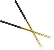 GREENADSCAPE 2pcs Felt Head Drum Mallets Ergonomic Percussion Sticks for Drum Parts for Professional Performances and Practice Durable and Stylish Design