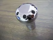 Universal Civic Accord Cavalier Shift Knob Chrome Black Heavy Cast Aluminum