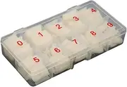 French Acrylic False Nails Clear Transparent Artificial False Fake Nail Tips Art Beauties Factory,500Pcs Fake French Nail Tips White Clear Stiletto False Gel Pointy Art Acrylic