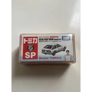 現貨）TOMICA 多美小車。無編號 頭文字 INITIAL D AE86 TRUENO 白蓋 劇場限定版