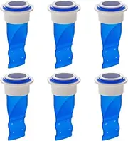 Floor Drain Guard - Water Seal Cap, Drainage Insert Drain Plug Hair Catcher Sealer Floor Strainer Trap | Plumbing Backflow Prevention Tool, Silicone Drain Protection Insert (Blue-6Pack)