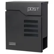 Metal Mailbox Wall Mount, Locking Mailbox with Key Lock, Large Mailbox with L...