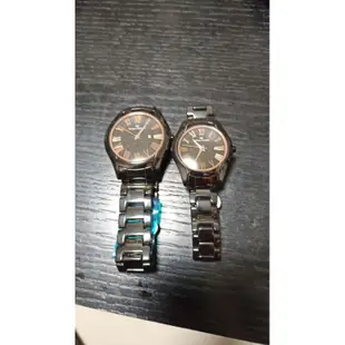 （未配帶過）Max Max 魅力羅馬日期陶瓷腕錶(玫瑰金黑) 男女對錶 20240320已換新電池 保固1年 送錶盒