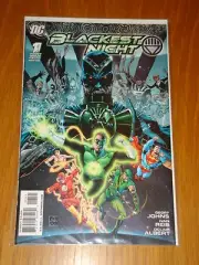BLACKEST NIGHT #1 VARIANT EDITION COVER DC COMICS 2009 GREEN LANTERN JLA