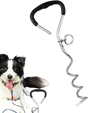Dog Stake for Ground - Swivel Dog Lead Ground Stake for Outside,Twist-Proof Non-Slip Pet Accessories, Multifunctional Camping Gear for Tent Outdoor