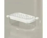 Ice Cube Tray With Lid and Bin Ice Cube Trays for Freezer Easy Fill and Release Ice-White