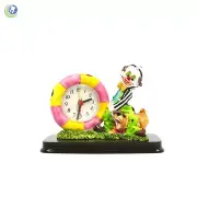 Dental Office Dentist Figurine Decoration Clown & Crouching Bear Patient & Clock