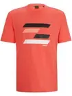 Hugo Boss Men's Tee 3 Graphic Print Short Sleeve T-Shirt, Red