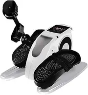 Under Desk Elliptical Pedal Exerciser, Electric Exercise Bike, Mini Cycling Trainer Stationary Exercise Leg Peddler, Portable Fitness Bike for Arm/Leg Exercise (B)
