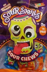 Sour Skulls Chew Candy 100g x 12 Packs