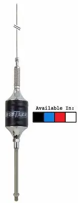 SCBS-B - Hustler 35" CB Super Resonator Antenna , 9" SS Mast & Spring-Black