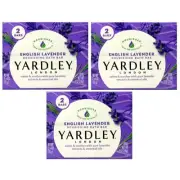 Yardley London Moisturizing Soap English Lavender 2 x 4oz Bars - Pack of 3