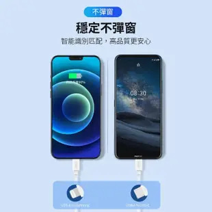 【NOKIA】Type-C to Lightning 100cm iPhone快充充電傳輸線/雙線套組(E8101 Combo)