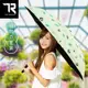 【TDN】植物語超輕易開收三折傘黑膠抗UV晴雨傘B7617D_嫩綠