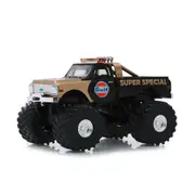 Greenlight Licensed 1:43 Scale Chevrolet K-10-Gulf Super Special 1971 Diecast Model Car Black & Gold
