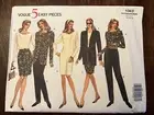 Vogue 1043 UNCUT Sewing Pattern, Misses' Petite Jacket, Dress... Size 14-18