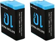 [2 Pack] TAVICE Rechargeable Battery Compatible with GoPro Hero 9 10 11 12 Camera