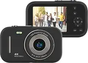 4K Digital Camera Portable Digital Video Camera 48MP 2.8 Inch IPS Screen 16X Built-in Battery Birthday Teens Students Friends Black