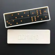 Domino Vintage Soviet Game Original Box USSR 1970s Souvenir Brain Mini Rare Game