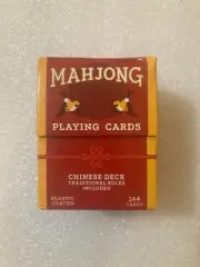 CARD GAME BRYBELLY Chinese Mahjong SET of 144 Deck Traditional MaJiang MA JIANG