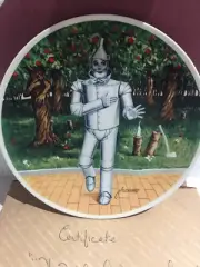 1979 Wizard of Oz Collection "If I Only Had A Heart" Knowles Plate W Brochure