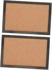 Tofficu Sturdy Black Framed Cork Board for Notice Board School Home Office Photo Board