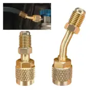 R410A Straight & Angled Adapter, Mini Split System Adapter, 5/16" Female to 1...