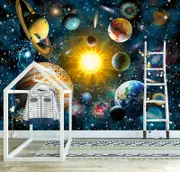 Solar System Wall Mural Paper A16