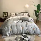 4Pcs Bedding Sets Fashion Cotton Household Bed Sheet Quilt Cover Animal Print