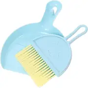 VILLFUL 1set Broom Dustpan Hamster Cage Cleaning Pet Nest Cleaner Special Design Dustpan Mouth Brush for Tight Spaces Easy Storage for Guinea Pig Litter Box Use