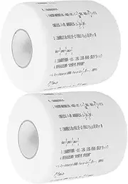 SHERCHPRY Mathematical Formula Decorative Tissue Paper Rolls Soft Comfortable 2 Rolls Bulk Quantity for Home Office