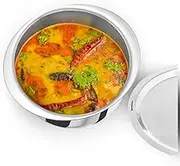 Hawkins 4 litre Metro Patila, Triply Stainless Steel Tope with Stainless Steel Lid, Induction Bhagona, Tapeli, Silver (SSP40S)