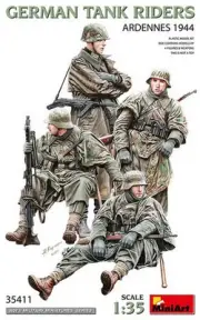 MiniArt 1/35 German Tank Riders, Ardennes 1944 (4 figures)