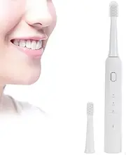 Electric Toothbrush, Ultrasonic Electric Toothbrush with 3 Modes, 1pcs Replacement Brush Heads, USB Rechargeable Smart Electronic Toothbrush for Adults, IPX7 Waterproof, 1.5H Fast Charge