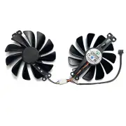 1 Pair of Cooling Fans FY010010M12LPA Part for XFX RX6600 6600XT Graphics Card