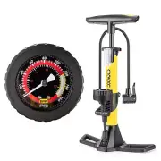 Bike Pump with Pressure Gauge- 160 PSI Bicycle Floor Pump fits Presta & Schra...