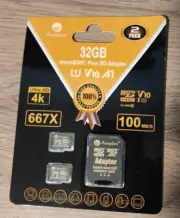 Amplim 32GB Ultra High Speed Micro SD SDHC Memory Card Plus Adapter