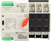 W2R 100 Dual Power Automatic Transfer Switch, Power Distribution Switch, Heavy Duty Electrical Selection Switch, 3 Phase Switch for Generators