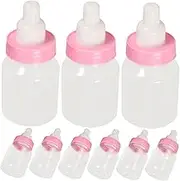 LOLIPPYY 12pcs Bottle Shaped Candy Treat Boxes Cute Party Sweets Containers for Shower Birthdays Celebrations Adorable Milk Bottle Design for Snacks and Sweets Packaging
