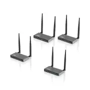 AIMIBO HDMI Wireless Transmitter & 3 Receivers 1080P, Multiple TXs & RXs, 5.8...