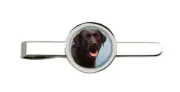 Chocolate Labrador Retriever Tie Clip