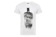 Justice League Mens Character Line Up T-Shirt (White) - UTNS4413