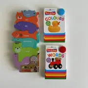Toddler Priddy Books Turn and Play x2 and Roo Crew Stack Animals Toy Set Bundle