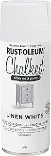 Rust-Oleum Chalked Ultra Matte Spray Paint, Linen White, 340 g