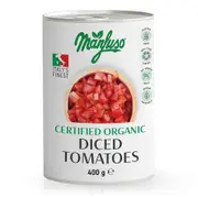 Organic Manfuso Diced Tomatoes 400g – Fresh, healthy organic delivery | Doorstep Organics