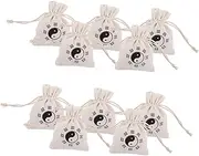 Kisangel 10pcs Skipping Rope Storage Bags Drawstring Bag Party Bags Thanksgiving Burlap Bags Linen Pouches Mini Jewelry Bag Drawstring Jewelry Bag Linen Jewelry Cases Fabric