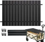 Camp Table Foldable - Garden Cart Board | Portable Metal Board, Desktop Attachment for Picnic Camp Backyard BBQ Travel Car
