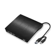 External 6X Blu-ray DVD Writer USB 3.0 USB C 3D Blu-ray Player Drive CD DVD B...