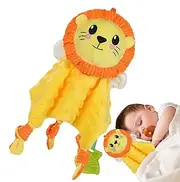 Baby Animal Blanket - Cartoon Plush Animal Doll Appeasing Toy,Baby Lovey Blanket, Interactive Baby Sleeping Soother for Sleeping and Relaxing